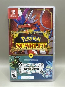 Pokemon Scarlet + The Hidden Treasure of Area Zero DLC (Nintendo Switch) CIB - Picture 1 of 5