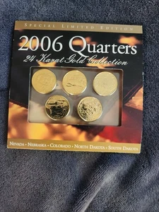 special limited edition 2006 quarters 24 karat gold collection - Picture 1 of 2
