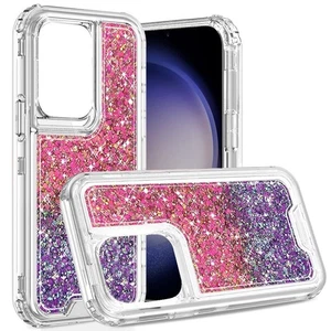 Funda híbrida a prueba de golpes 3 en 1 brillante epoxi para Samsung Galaxy S24 Ultra - Imagen 1 de 9