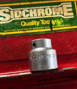 Vintage Sidchrome 1/2" Drive  24mm metric Socket. Made in Australia 1960's - Picture 1 of 4