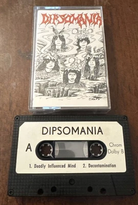 Dipsomania 1989 Demo Cassette Tape Rare Private Death Thrash Metal Germany ORIG - Image 1 of 4