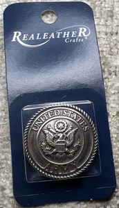 UNITED STATES ARMY Screw back Concho By Silver Creek Leather Co NEW - Picture 1 of 3