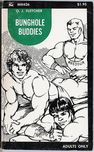 1973 -BUNGHOLE BUDDIES- MANHARD MH426 Vintage GAY Sleaze Paperback Book - LGBTQ+ - Picture 1 of 1