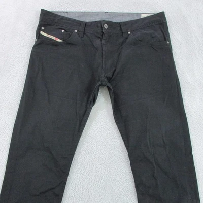 Diesel Slim Skinny Pants Mens W36 L29 Black Thanaz-A 00CVM Stretch - Image 1 of 4