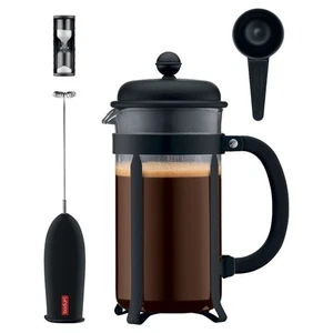 Bodum Java Coffee Press 4pc Set Black French Press Coffee Maker New - Picture 1 of 9