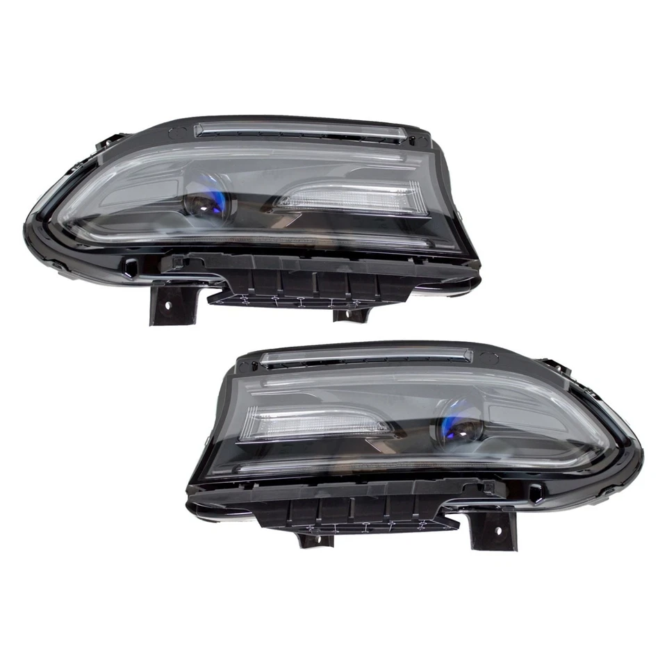 For Dodge Charger 15-16 Headlight Set Driver & Passenger Side Replacement - Изображение 1 из 1