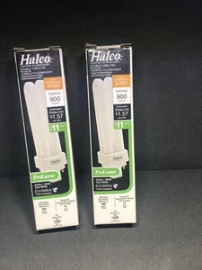 Lot of 2 Halco 13 watt 900 lumens 4 pin 12000 hours 4100k double tube light - Picture 1 of 4