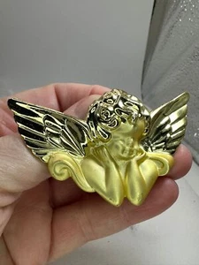 Angel Cherub Vintage Gold  Pendant M-5161* - Picture 1 of 3