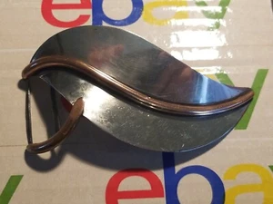 Unique Extra Large Sterling Silver Leaf Belt Buckle - Picture 1 of 5