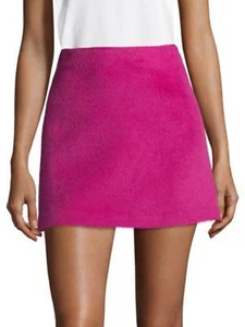 HELMUT LANG Alpaca & Wool Hot Pink Mini Skirt Size 10 - Picture 1 of 7