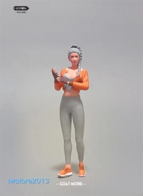 1/18 Beauty Girl Legging 4" Resin Figurines Figures Model For Cars Vehicles Toys - Image 1 of 4