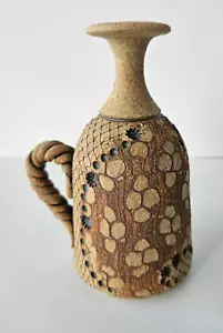 Don McWhorter Studiokeramik Steinzeug Öllampe gedrehte Schlangenhaut Kollektion - Bild 1 von 8