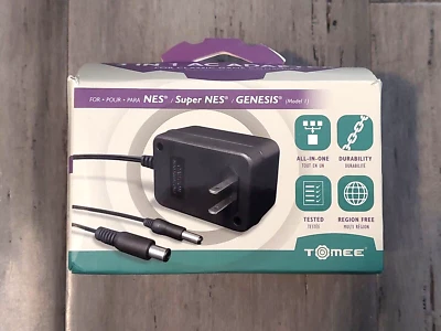 Hyperkin AC Power Supply Adapter for NES,SNES,Turbo Grafx, Genesis (1) 9V NEW - Image 1 of 4