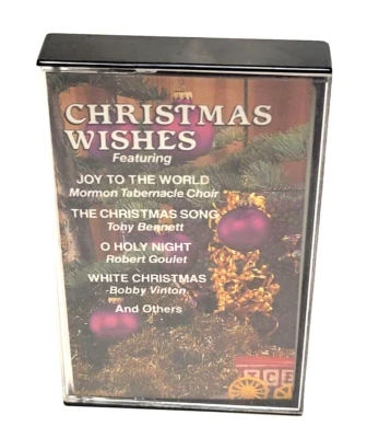 Christmas Wishes Music Mormon Tabernacle Choir Cassette Tape Silver Bell Classic - Image 1 of 4