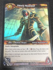 FOIL Edwin VanCleef World of Warcraft CCG TCG Dungeon Treasure Ally 27/60 WOW
