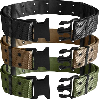 Police Security Tactical Combat Gear Utility Nylon Belt Men Heavy-Duty Work Belt - Image 1 of 4