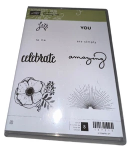 Stampin Up Amazing You Stempelset Rentner unmontiert rot Gummi - Bild 1 von 4