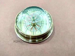 Vintage Collectible Compass w/ Antique Finish Nautical Compass - Picture 1 of 9