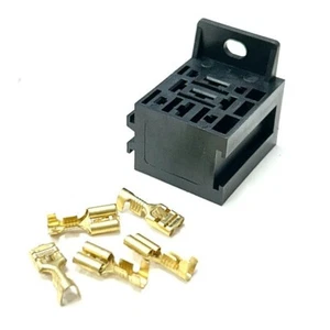 4/5 Pin Relay Base Holder Kit With Terminals and Bracket Boat Kit Car 10 Pack - Picture 1 of 1