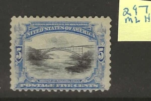 US Scott #297 5c PanAm MLH Fine, as shown! - Picture 1 of 2