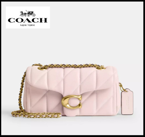 Borsa a tracolla Coach CP149 Tabby 20 trapuntata pelle nappa rosa outlet NUOVA