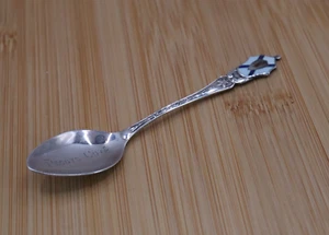 Cuchara de recuerdo vintage de plata esterlina Peggys Cove Canada esmaltada con punta 6,7 g - Imagen 1 de 3