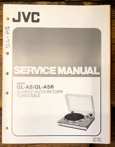 JVC QL-A5 QL-A5R Record Player / Turntable Service Manual *Original* - Picture 1 of 1