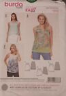 Burda Sexy Casual Sewing Pattern Ladies Sleeveless Top (10-20) #6763 UC Boutique