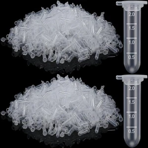 500 pz tubi microcentrifuga 2 ml tappo a scatto polipropilene laureato scientifico - Foto 1 di 9