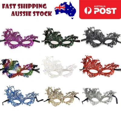 Eye Mask Sexy Lace Venetian Masquerade Ball Halloween Party Fancy Dress Costume - Image 1 of 4