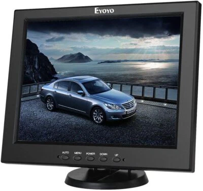 Eyoyo 12In HDMI Monitor W/ BNC VGA AV Input Portable 4:3 TFT LCD HD Color Screen - Image 1 of 4