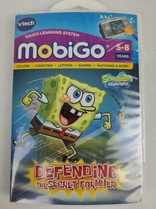 Vtech MobiGo Spongebob SquarePants Defending the Secret Formula Learning 5-8 NEW - Picture 1 of 2