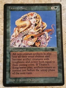 Magic the Gathering Antiquities Titania's Song LP MTG Uncommon - Bild 1 von 4