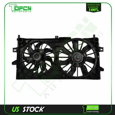 Radiator Condenser Cooling Fan Assembly For 2005 2006 2007 2008 Buick LaCrosse - Image 1 of 4