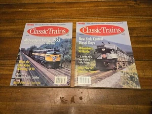 2 Vintage CLASSIC TRAINS Magazine Spring and Fall 2000 Lot - Picture 1 of 6