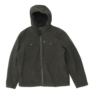 Chaqueta negra Levi's para hombre | Sudadera con capucha vintage forrada de lana de diseñador - Imagen 1 de 6