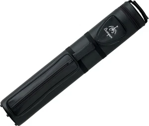 Estuche para tacos de billar/piscina de vinilo duro ovalado Scorpion SC35 3x5 negro con logotipo de escorpión - Imagen 1 de 1