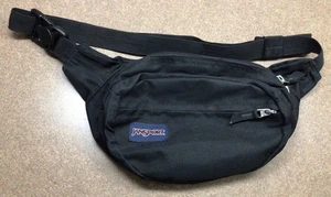 Vintage Jansport Fanny Pack Black 90's 80's Y2K Retro - GREAT/CLEAN CONDITION - Picture 1 of 4