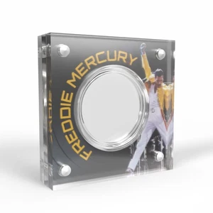 Freddie Mercury Music Legends Acrylic Coin Display Case Holder - Picture 1 of 7