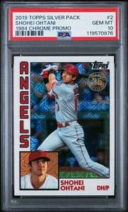 👑 2019 TOPPS SILVER PACK 1984 CHROME PROMO #2 SHOHEI OHTANI 💎 PSA 10 🎁 MVP/CY - Picture 1 of 3