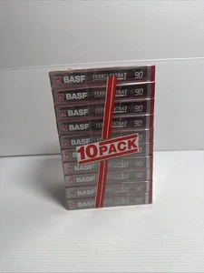10 Pack BASF FERRO EXTRA I 90  Blank Audio Cassette Tape New Sealed - Picture 1 of 13