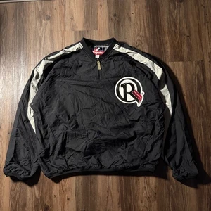 Majestic Herren XL Baseball Pullover Jacke Schwarz R Logo Langarm - Bild 1 von 6