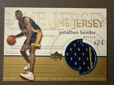 🐯1999-00 Camiseta de juego de cubierta superior Jonathan Bender reliquia rayas novato RC NBA 👀 Foto 1 de 2