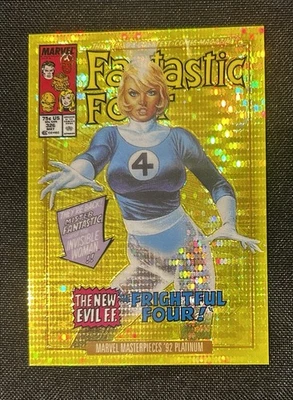 2024 Marvel Masterpieces '92 Platinum Seismic Gold /92 INVISIBLE WOMAN - Image 1 of 2