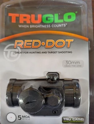 TruGlo Red-Dot 1x30mm Negro Picatinny 5 MOA Punto Retícula - TG8030P Foto 1 de 2