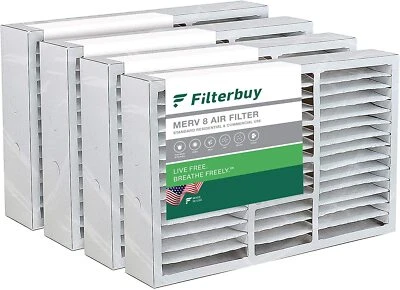 Filtros de aire Filterbuy 16x25x5, repuesto de horno de CA para Honeywell (MERV 8) Foto 1 de 4