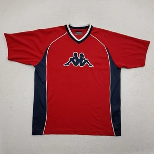 Maglia Kappa Vintage Uomo Piccola Rossa Grafica Grande Logo T-Shirt Y2K - Foto 1 di 13