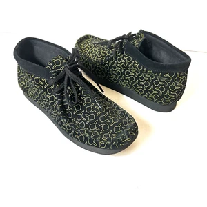 Clarks Original POKEMON Womens Sz 5 Suede Comfort Casual Bootie Lace Up Wallabee - Picture 1 of 12