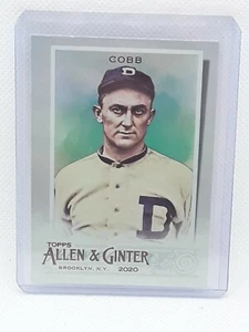 Ty Cobb 2020 Topps Allen & Ginter Baseball #74 HOT BOX SILVER Detroit Tigers - Picture 1 of 2