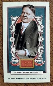 2013 Panini Golden Age Mini Blue Caramels PRESIDENT HERBERT HOOVER #35 - Picture 1 of 2